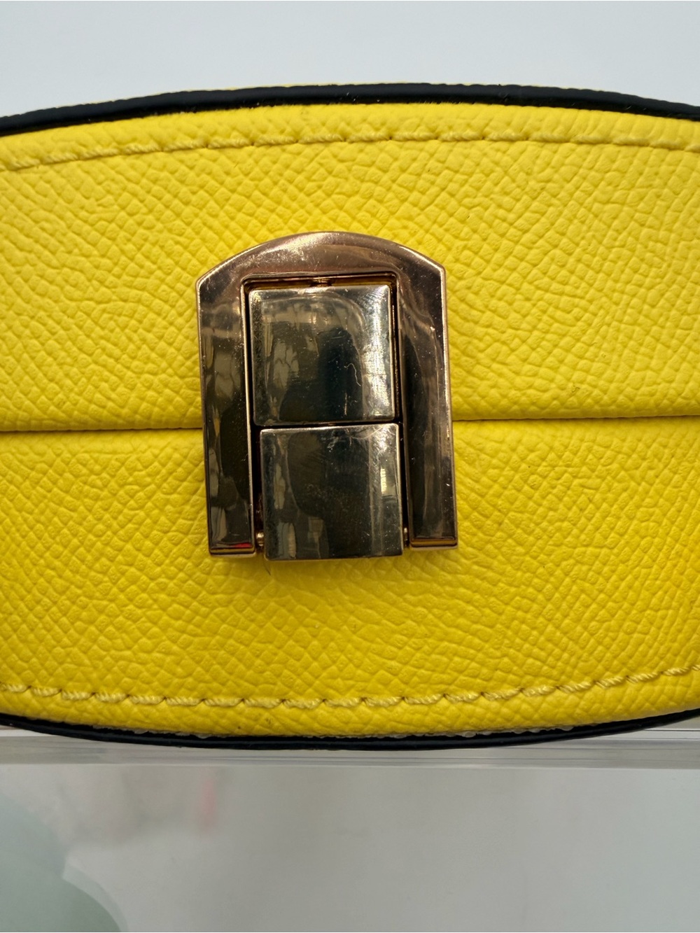 Yellow Lemon Slice Aldo Rhinestone Novelty Top-Handle Bag with Crossbody Strap - Picture 8 of 15